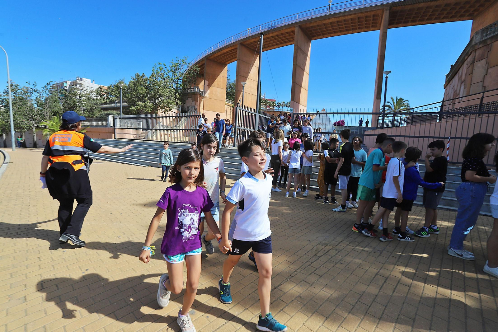 Imágenes Simulacro de Tsunami en el Colegio Funcadia Huelva