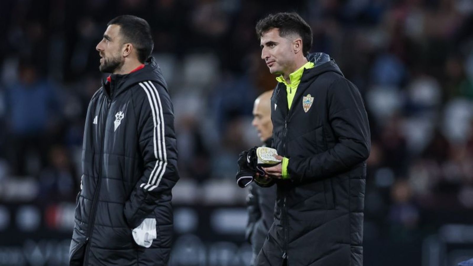 Jon Morcillo, en su regreso al Carlos Belmonte con el cuadro almeriense.