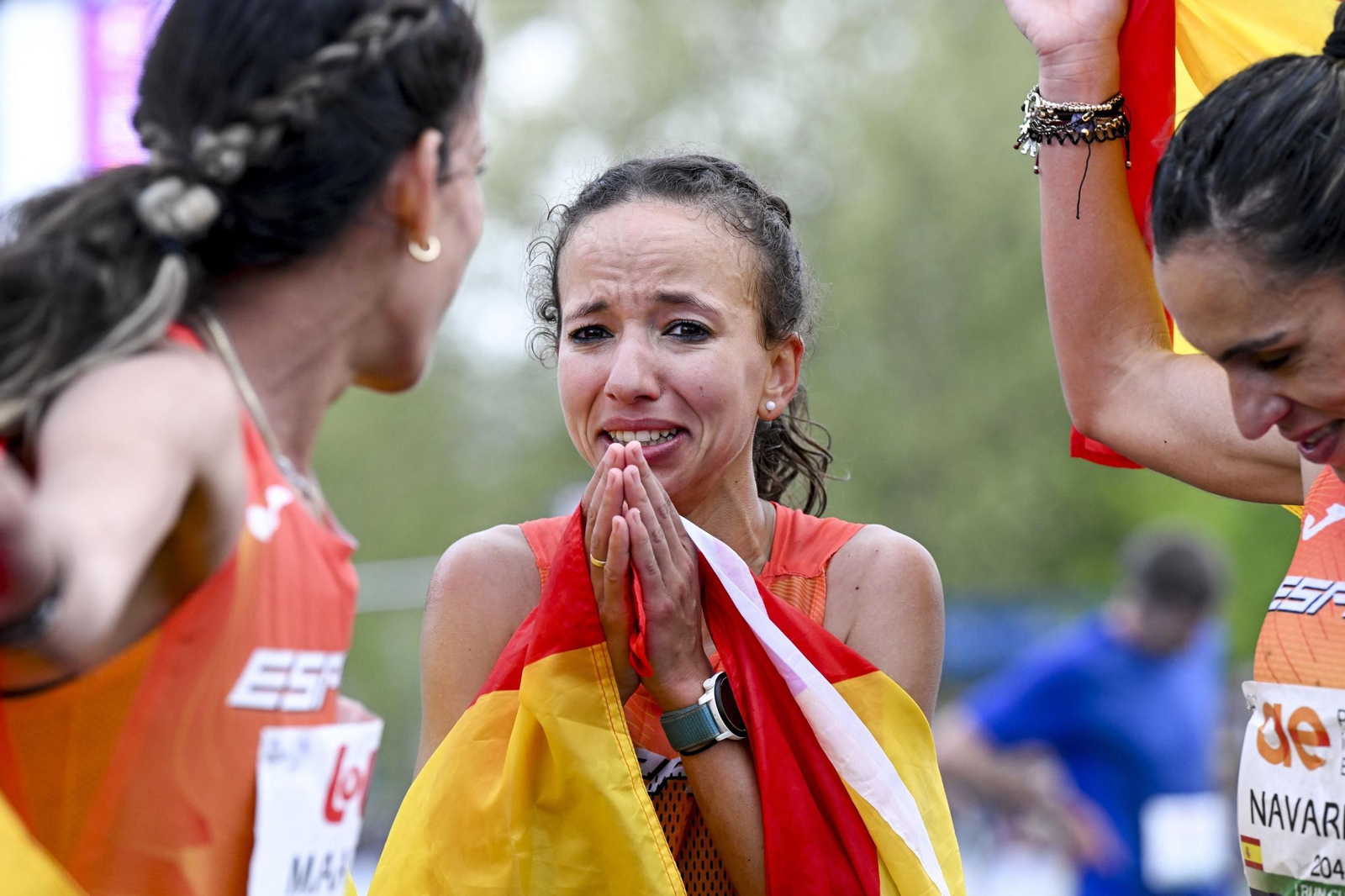 Las mejores fotos del histórico oro de Fátima  Ouhaddou en el Campeonato de Europa de maratón