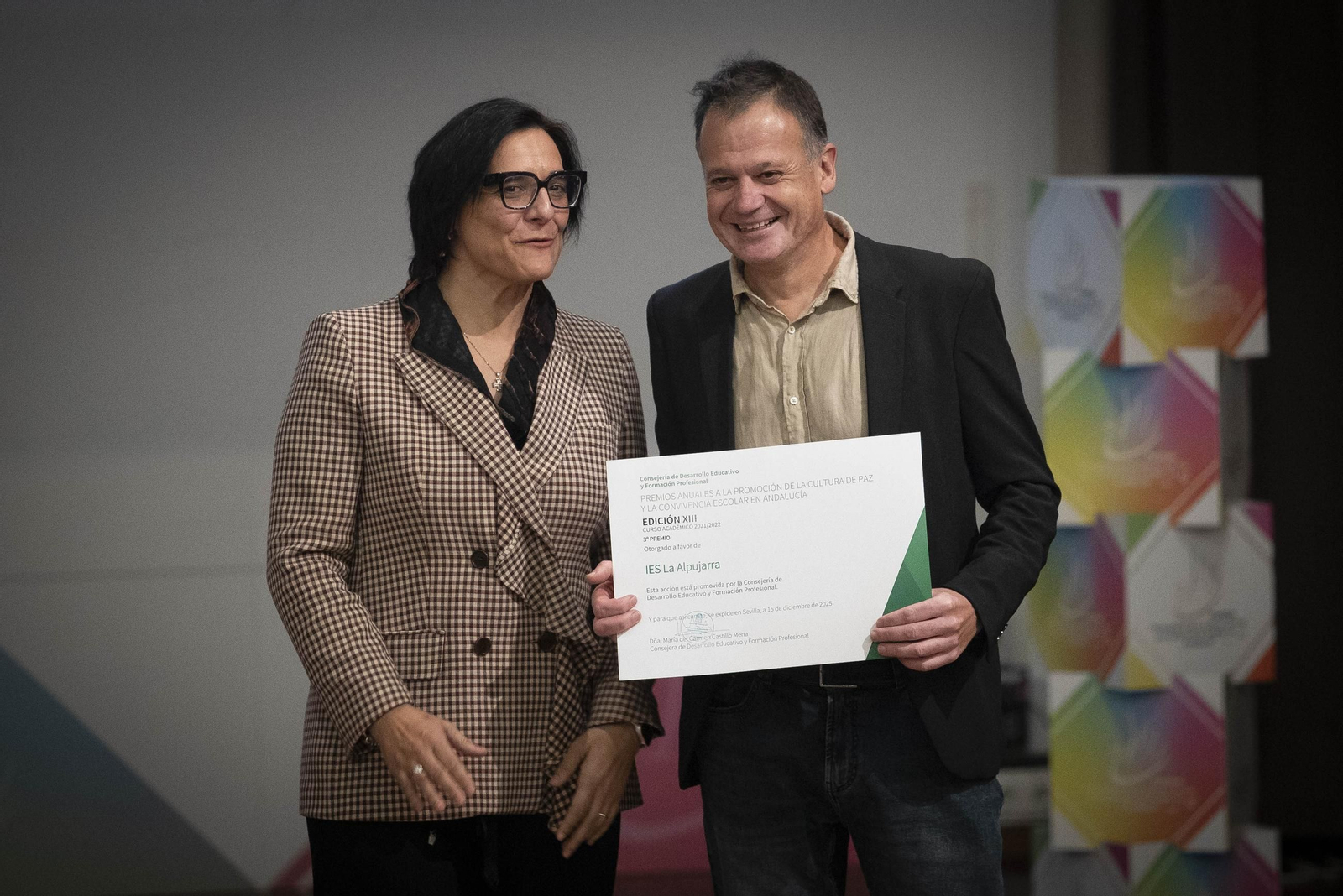 Fotos: los Premios a la Promoción de la Cultura de Paz y la Convivencia Escolar en Granada