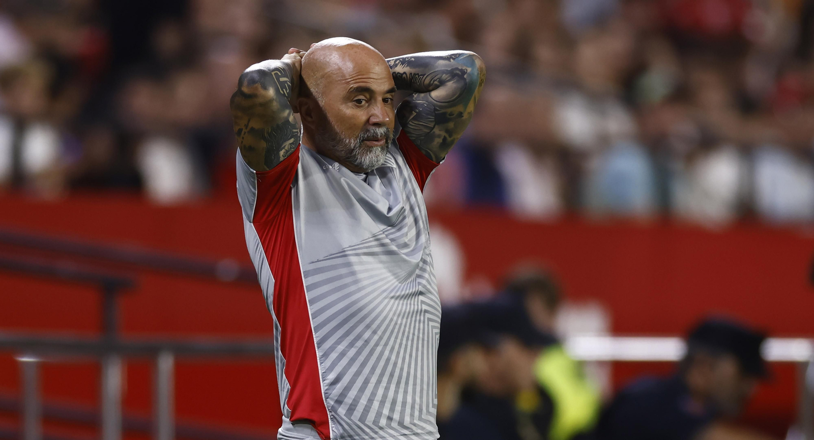 Jorge Sampaoli, durante el Sevilla-Valencia.