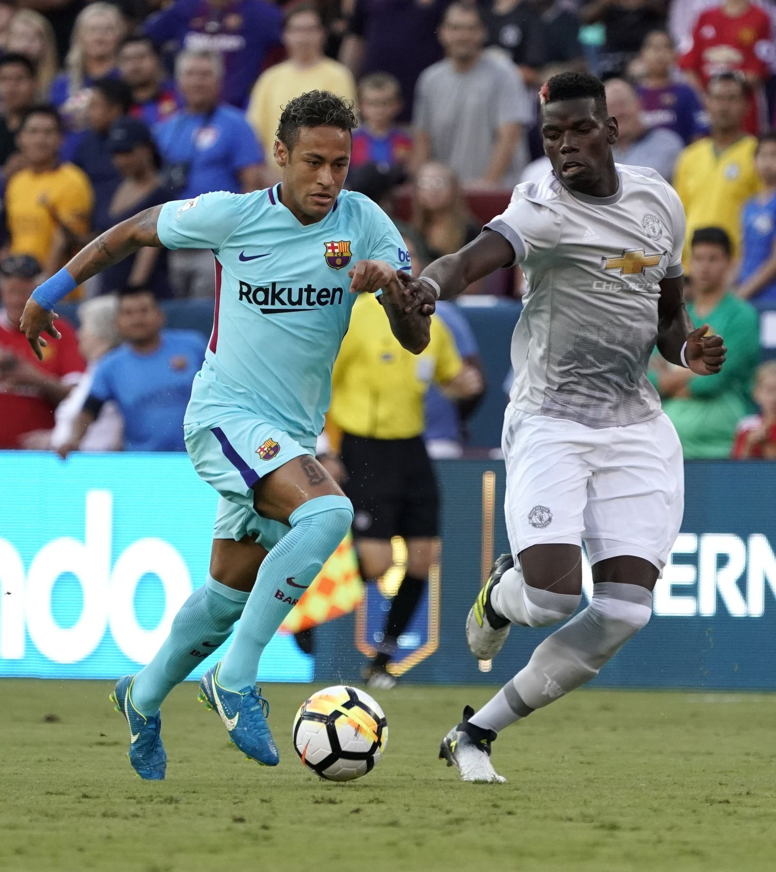 Imágenes del encuentro entre el Barcelona y el Manchester United