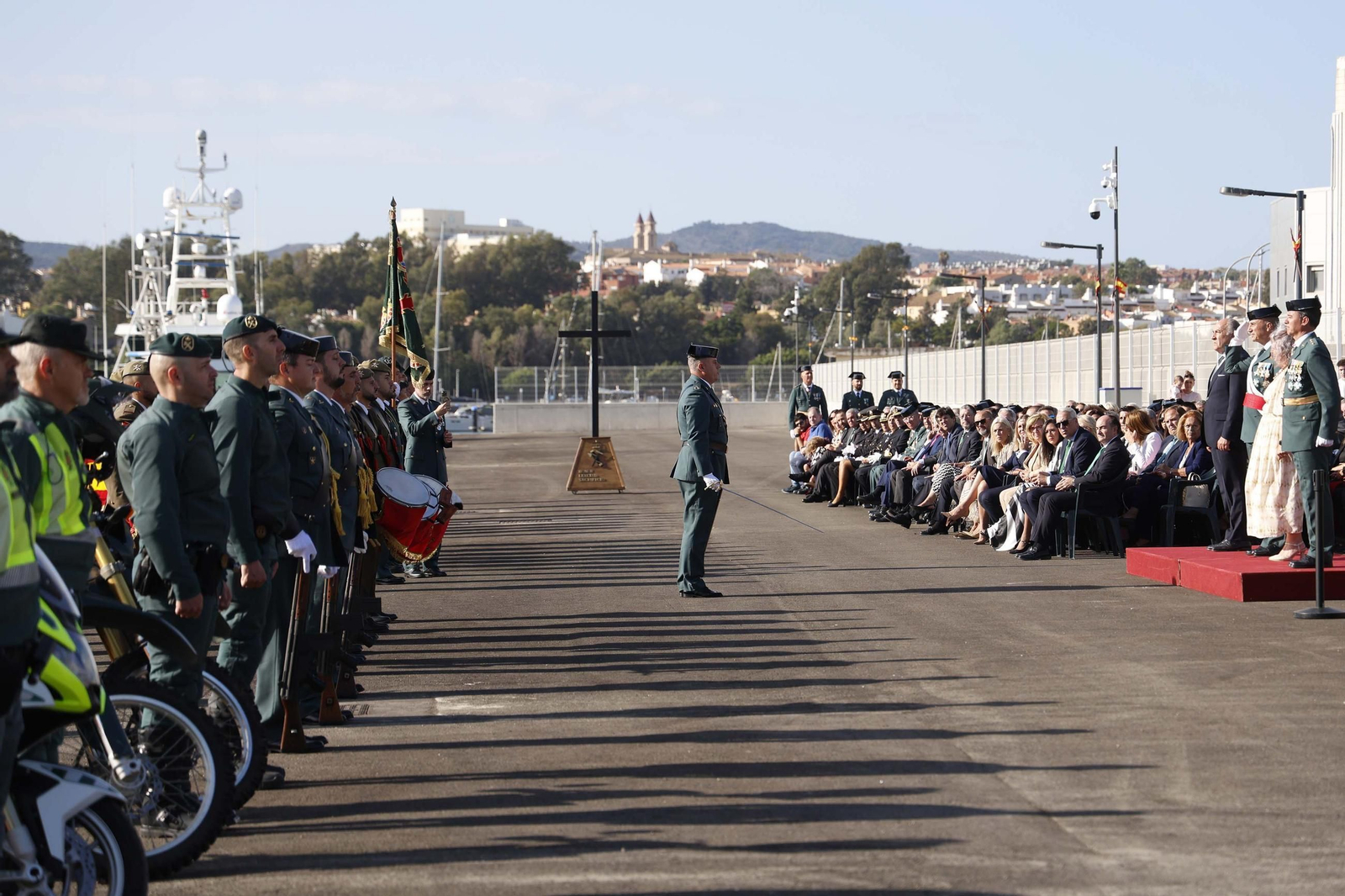 Las fotografías de la inauguración del nuevo muelle de la Guardia Civil en Algeciras