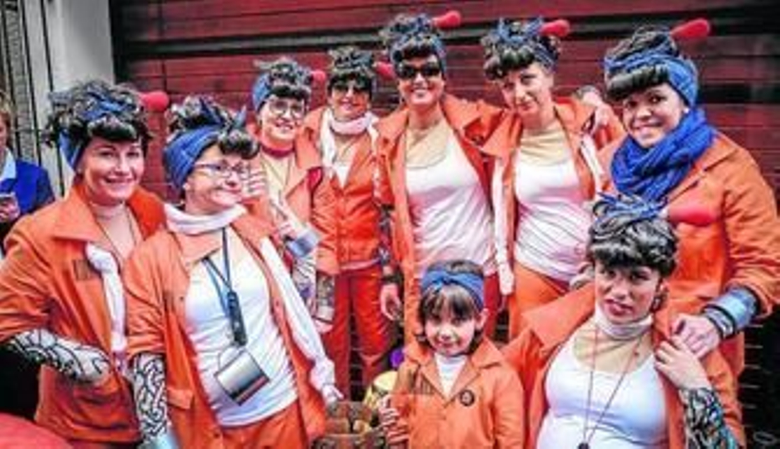 Un momento antes de su actuación.