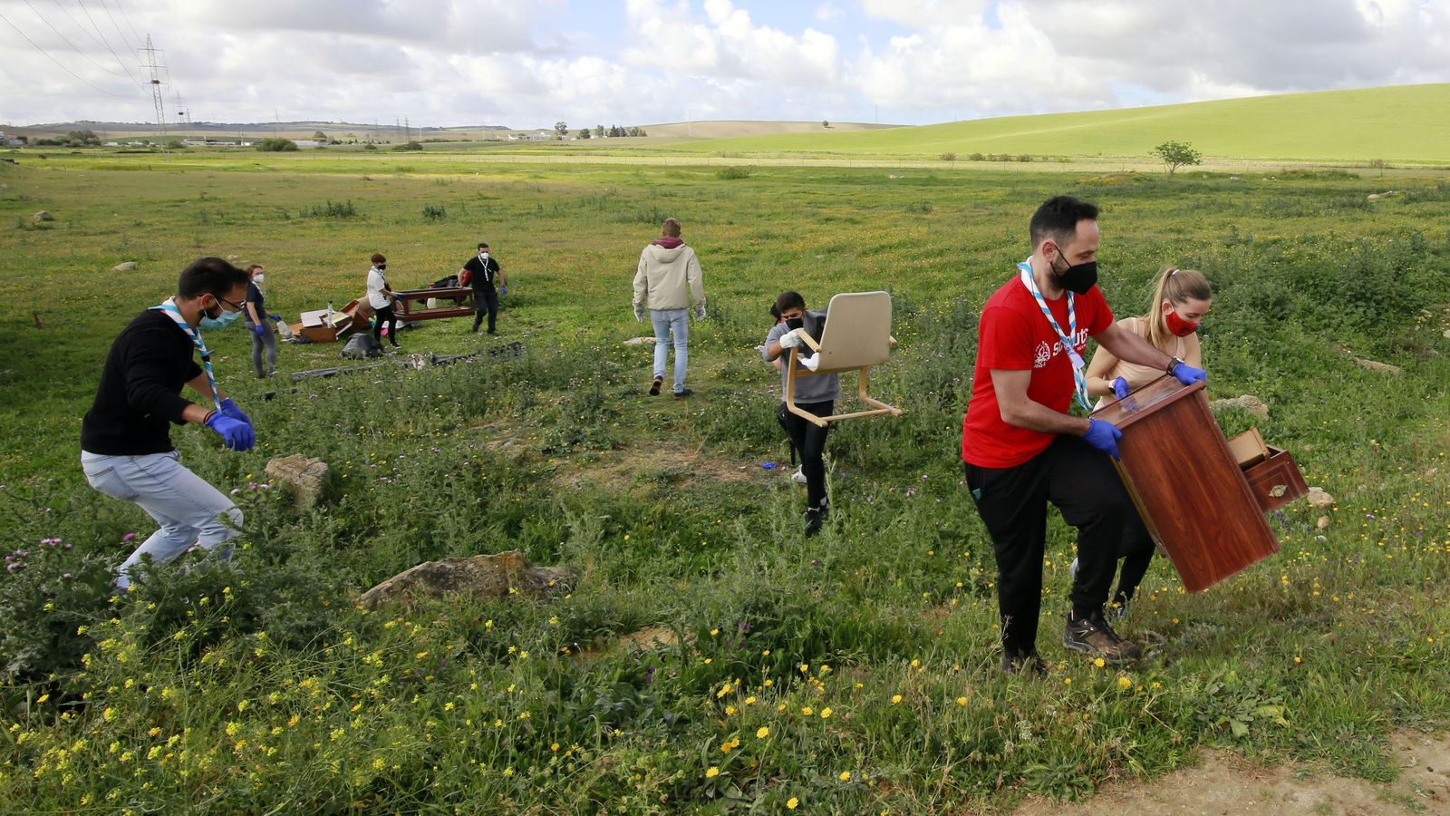 Gran recogida de Zero Waste Jerez con casi 40 voluntarios