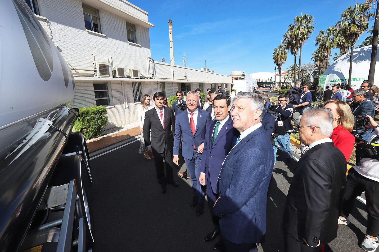 Presentación de la nueva planta de biocombustibles de segunda generación  de Cepsa en Palos de la Frontera (Huelva)