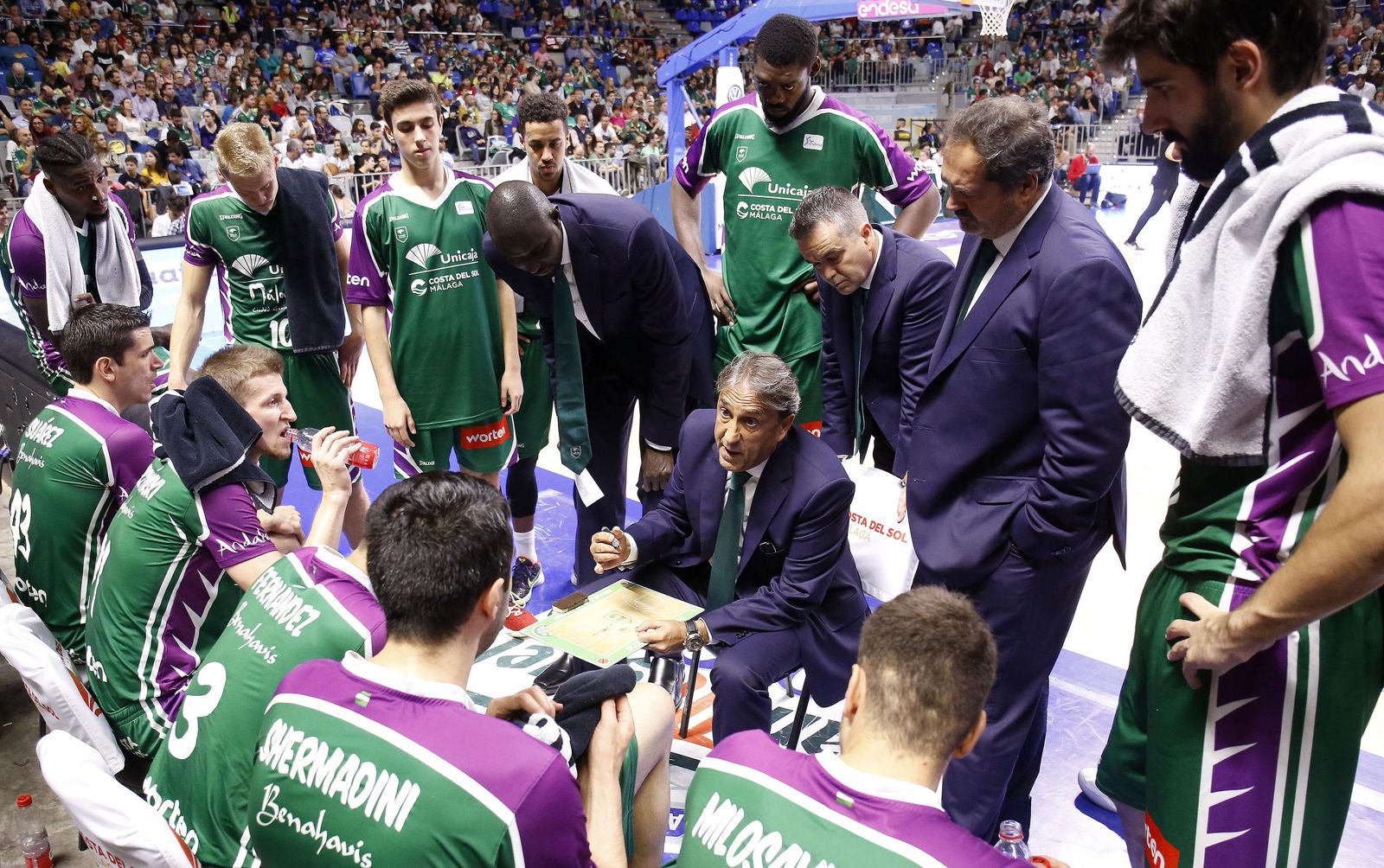 Las imágenes del Unicaja-Tecnyconta Zaragoza