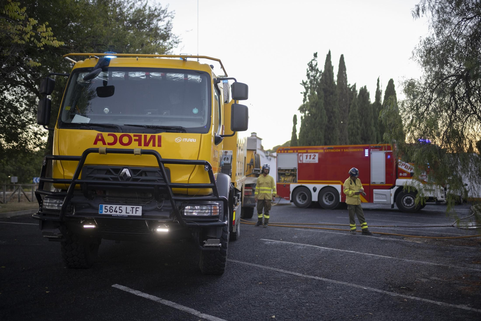 Imágenes del incendio de Bonares