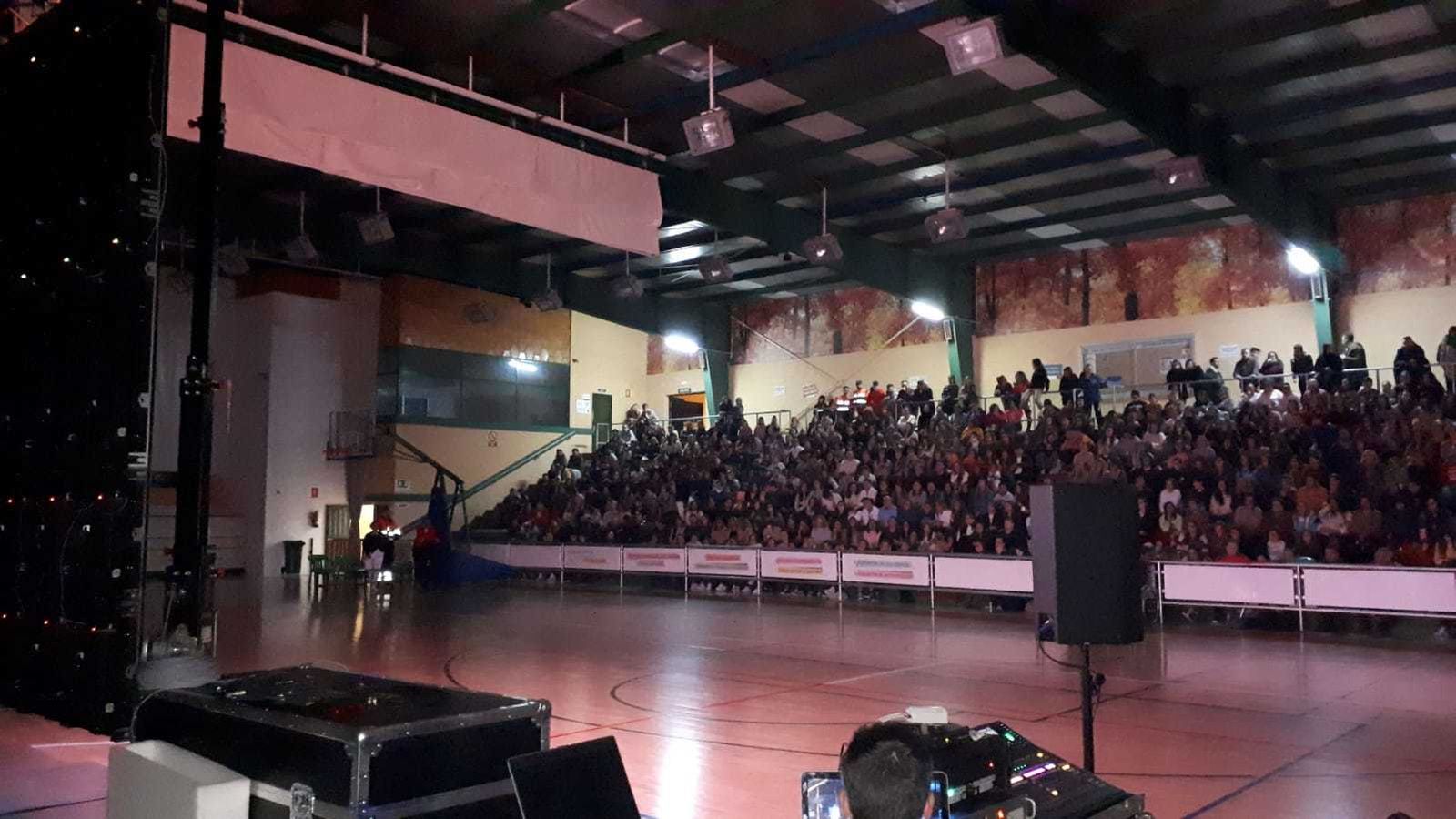 El pabellón de Parque, esta noche durante la gala de OT.