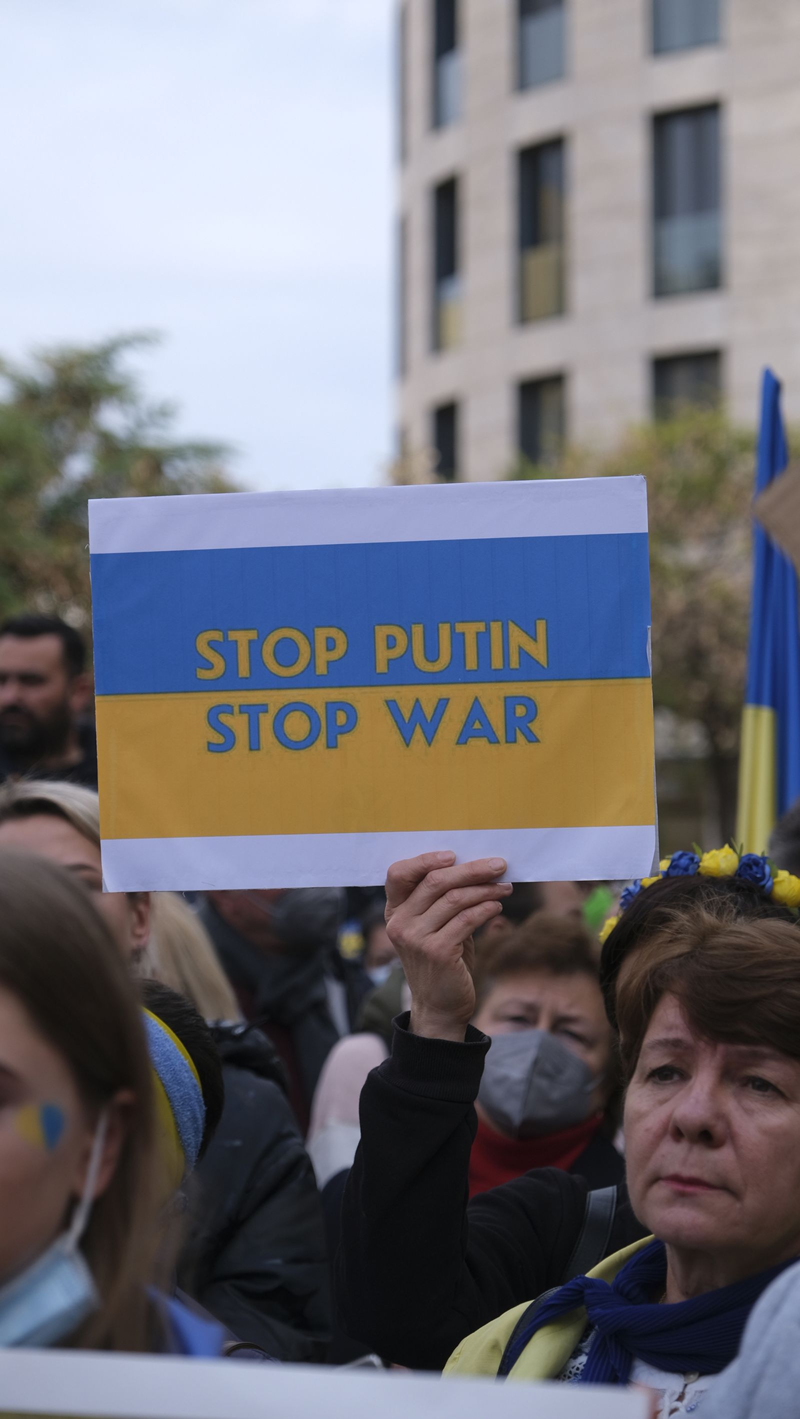Fotogalería de las protestas contra la invasión rusa en Ucrania. Almería.