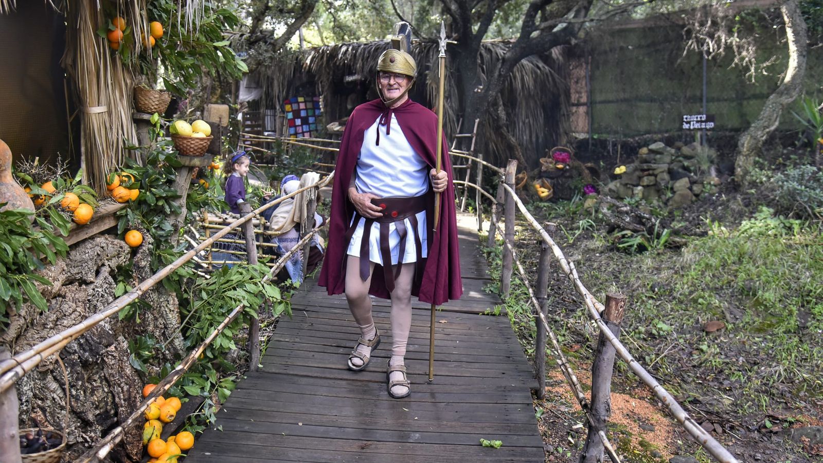 El Belén viviente de Pelayo tras el incendio