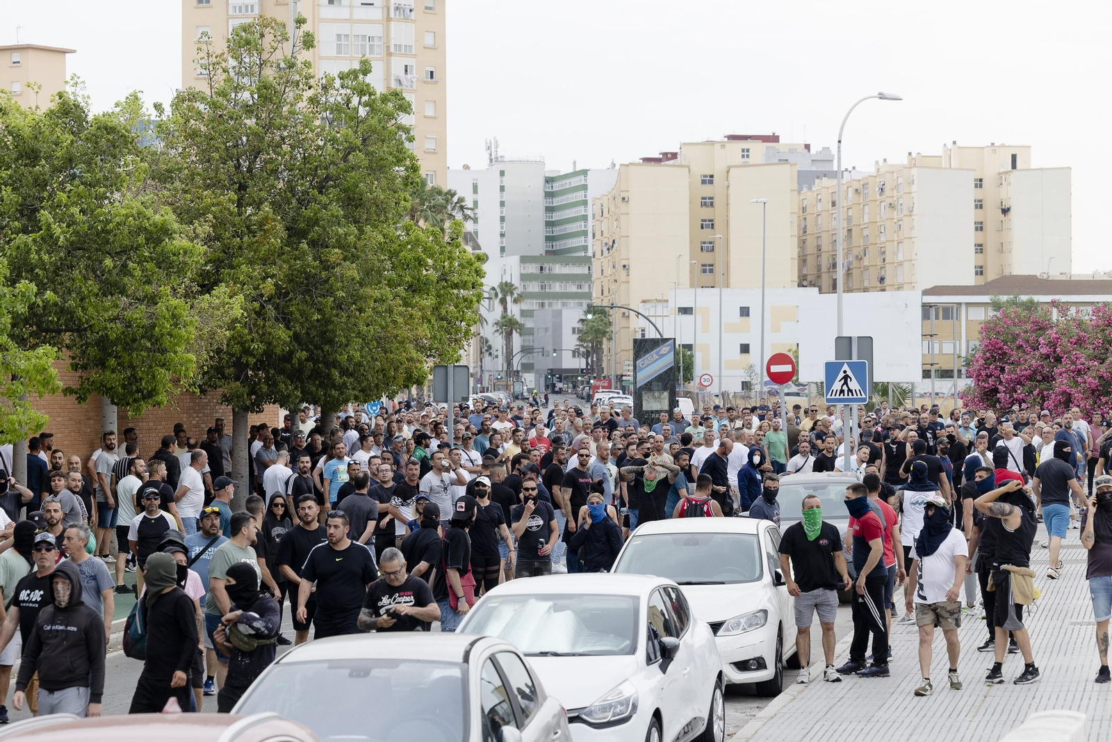 Imágenes del segundo día de huelga de los trabajadores del sector del metal en Cádiz