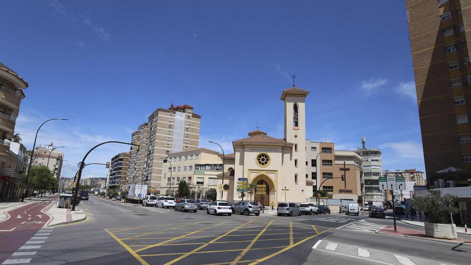 Vistas del barrio de Huelin.
