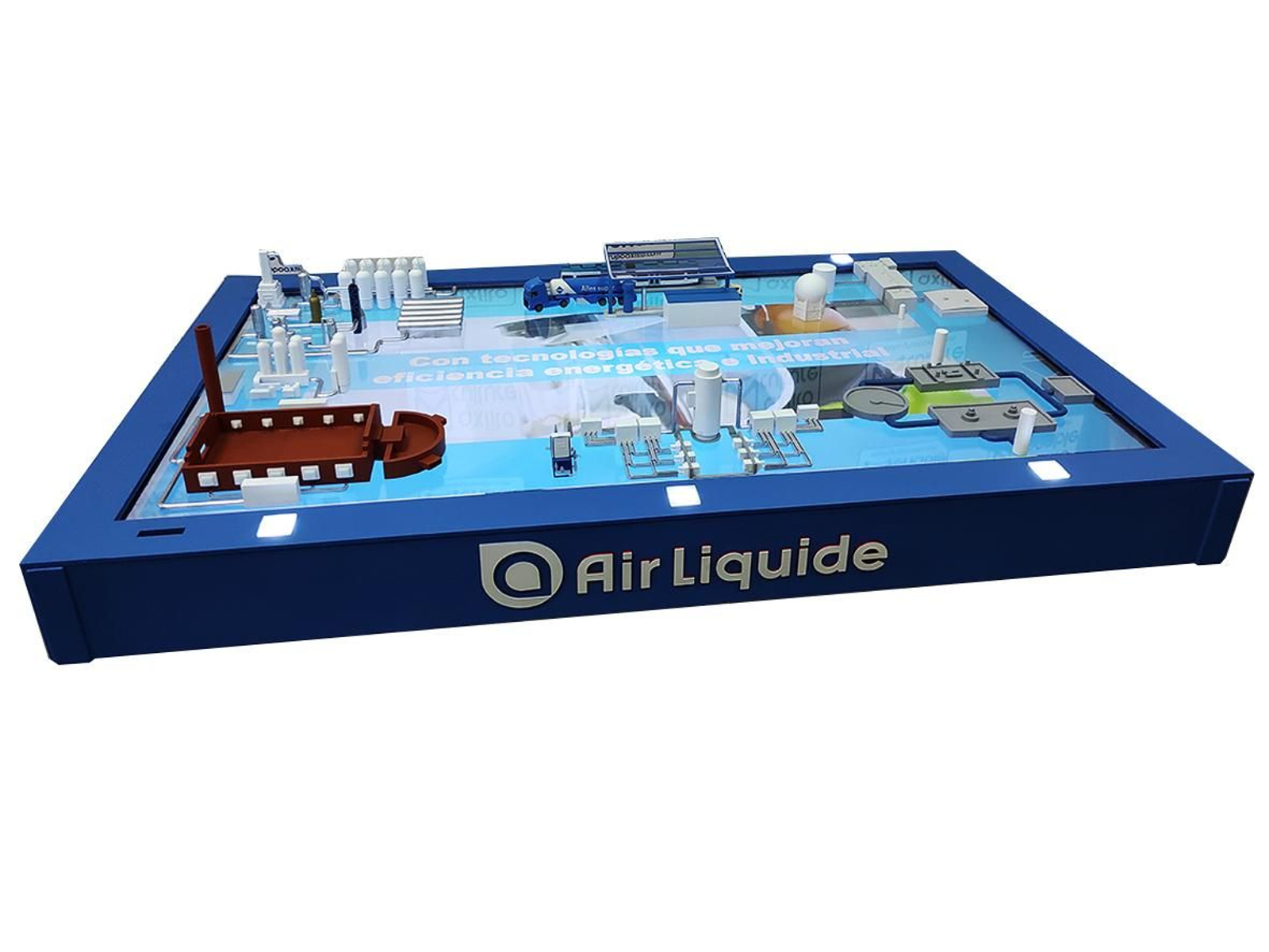 Maqueta que recoge los avances tecnológicos propuestos por Air Liquide