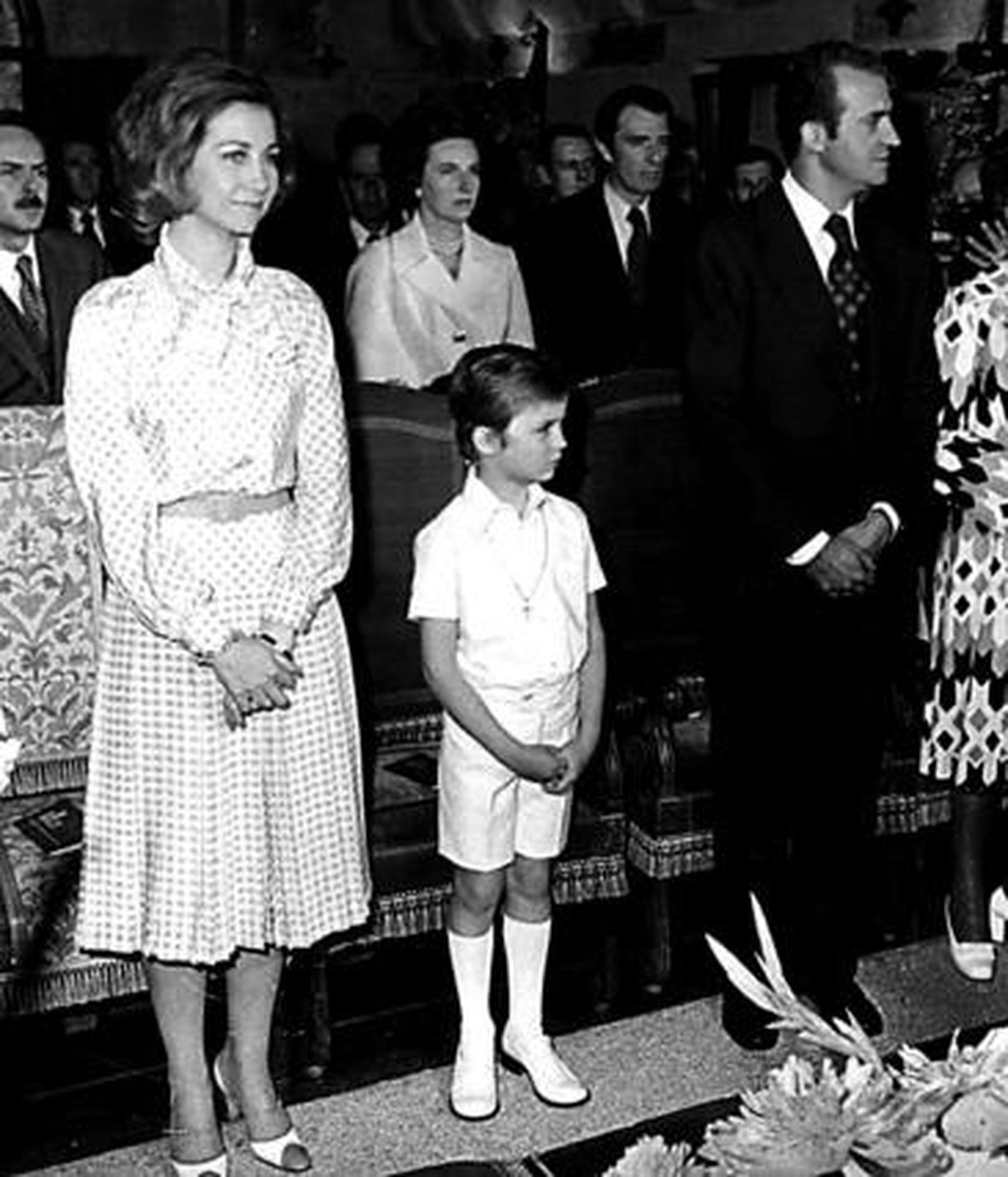 Primera Comunición de Felipe de Borbón, en 1976. / Archivo