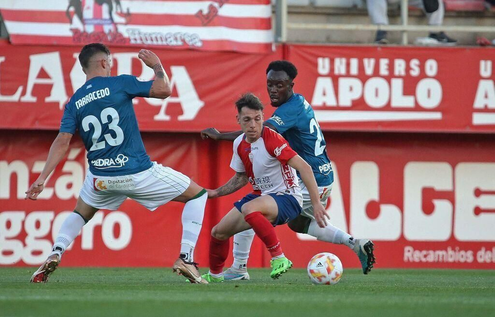Álvaro Romero, con el Algeciras ante el Córdoba.