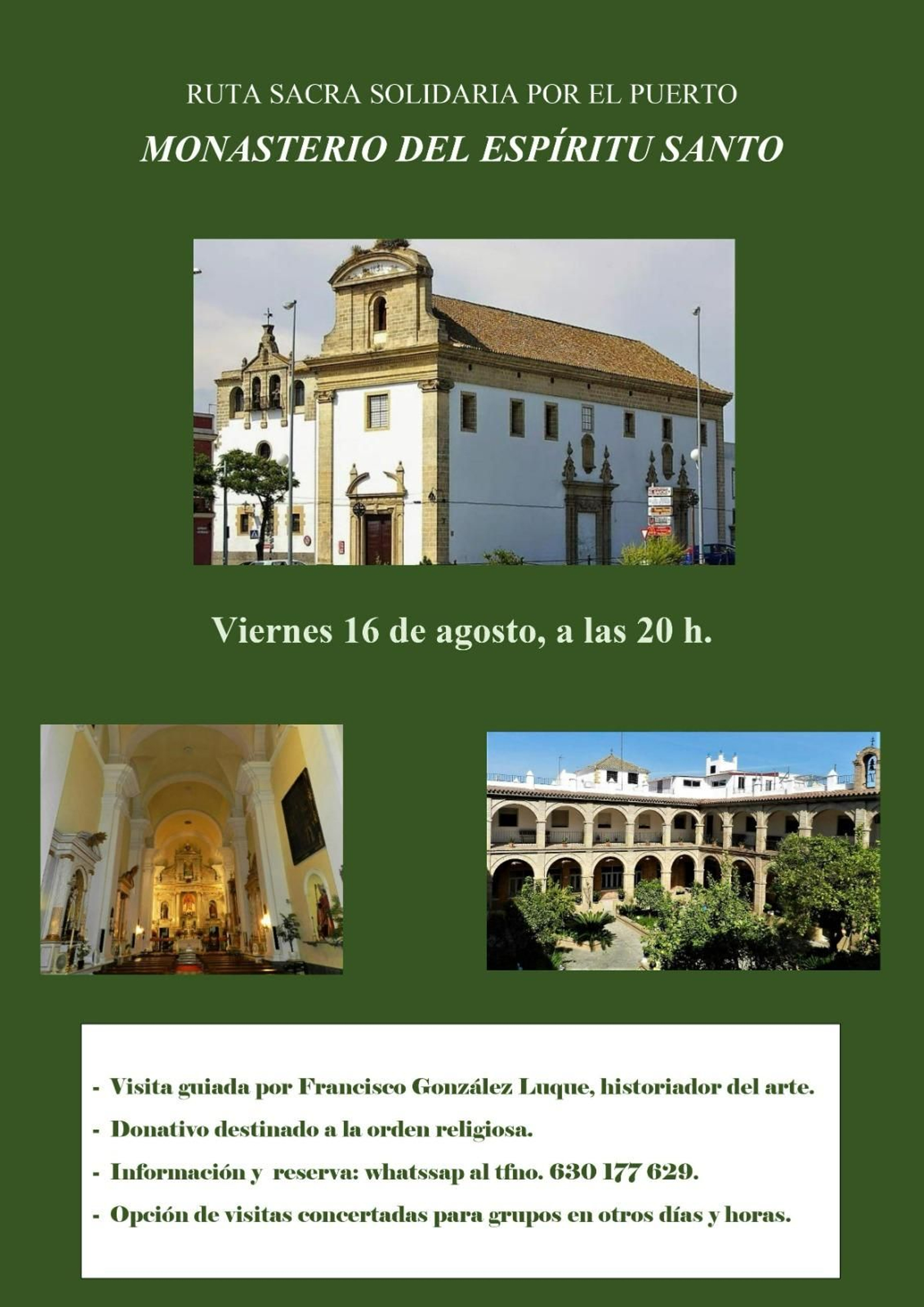 Cartel de la actividad.