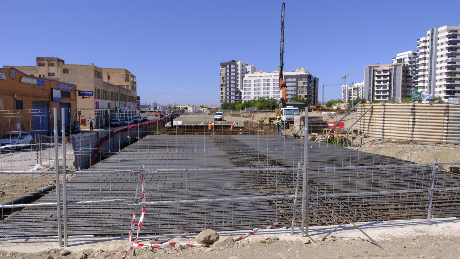Las obras del soterramiento en Almería, en imágenes