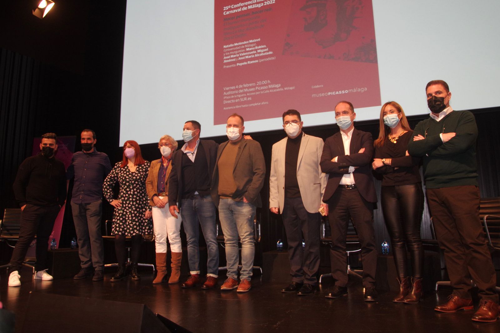 Acto de inauguración del Carnaval de Málaga.