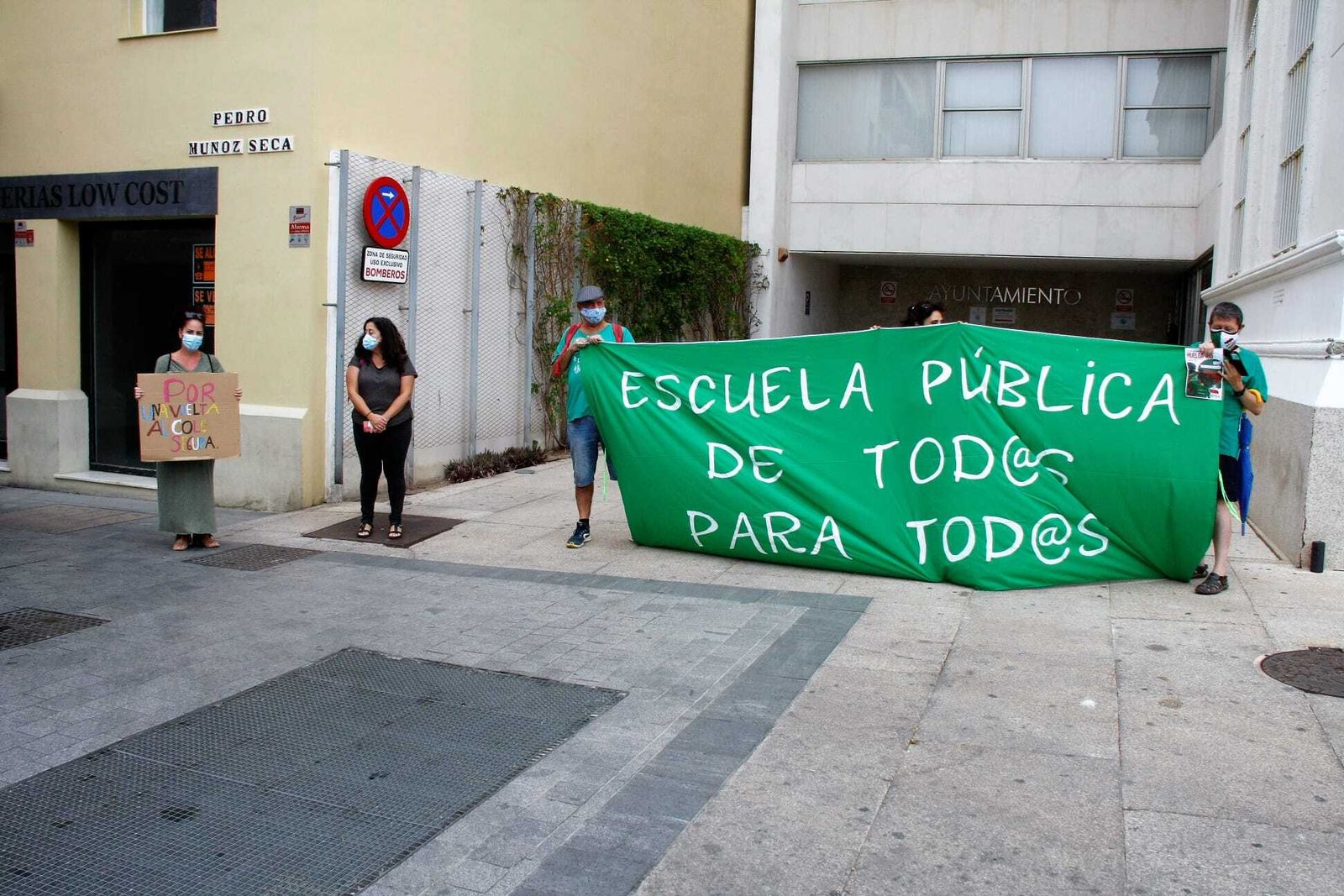 Una imagen de la protesta de la Marea Verde, el pasado jueves.