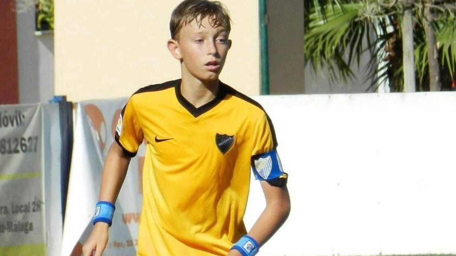 Dean Huijsen, en edad infantil.