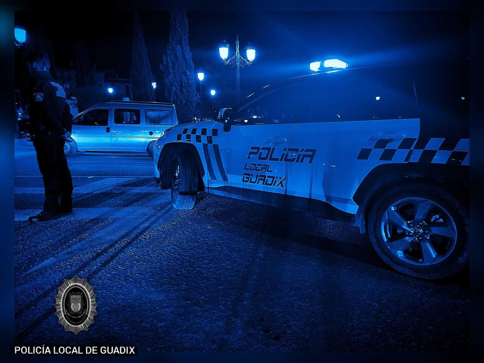 Imagen facilitada por la Policía Local de Guadix en sus redes sociales. Imagen facilitada por la Policía Local de Guadix en sus redes sociales.