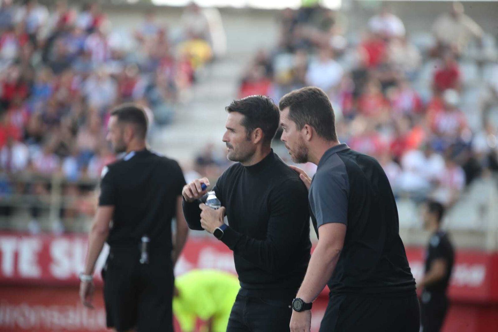 Lolo Escobar, con su segundo, Jorge Murga.