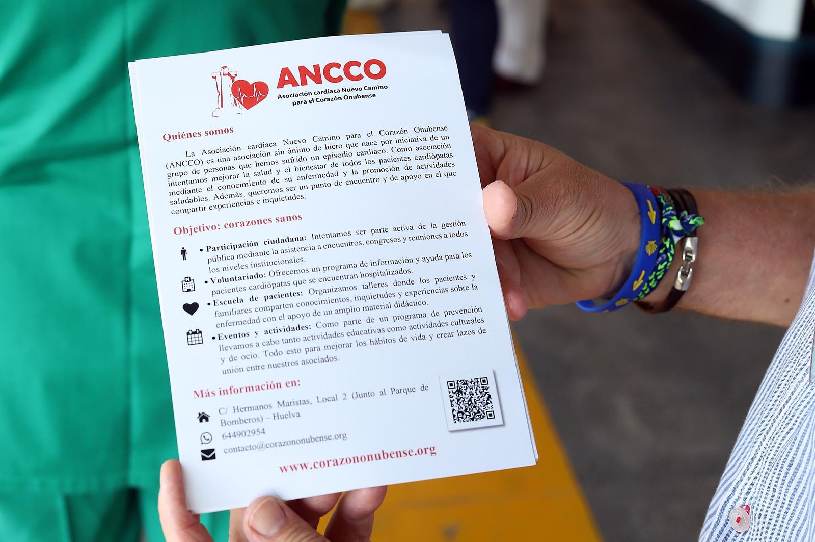 Imágenes de las actividades organizadas por el Hospital Juan Ramón Jiménez y la asociación Ancco con motivo del Día Mundial del Corazón