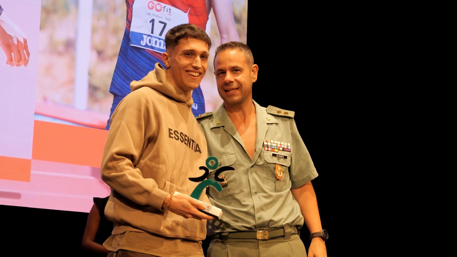 El atleta almeriense Juan Carlos Castillo, internacional sub-20 con la selección español, fue uno de los galardonados.