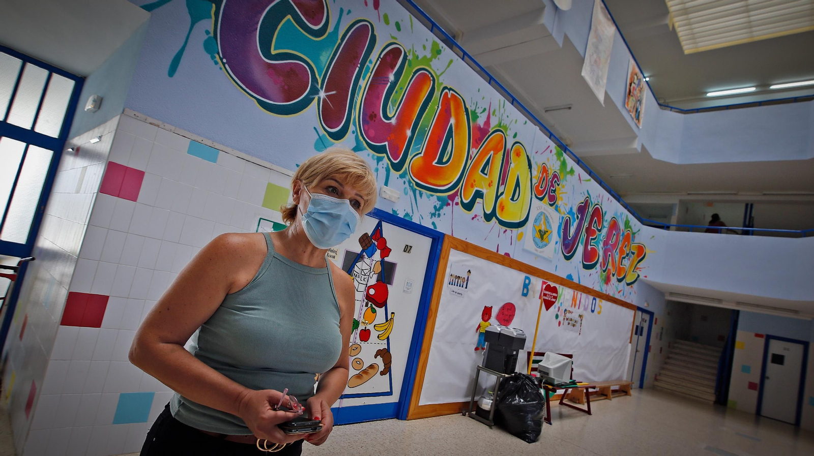 Preparados para el inicio de curso en el CEIP Ciudad de Jerez