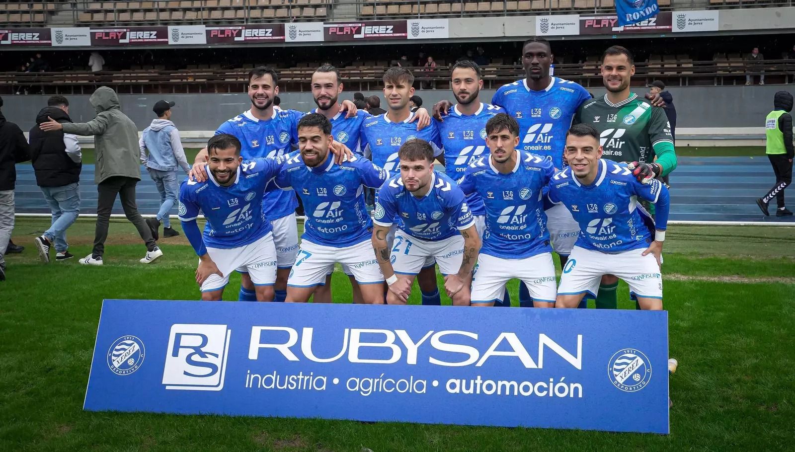 Once del Xerez DFC en su último partido de 2025 en Chapín frente al Lorca.