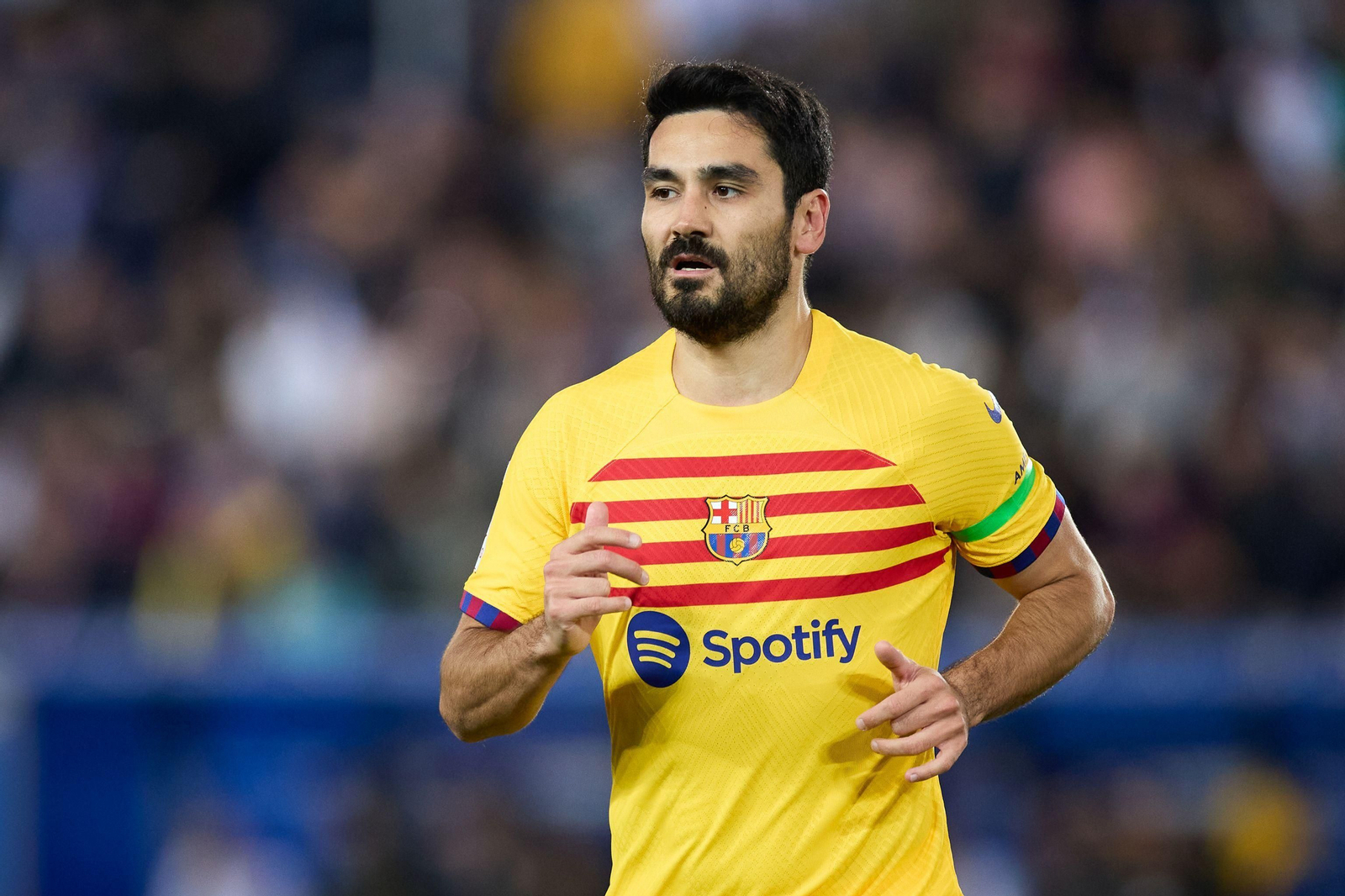 Gundogan, en un partido con el Barcelona