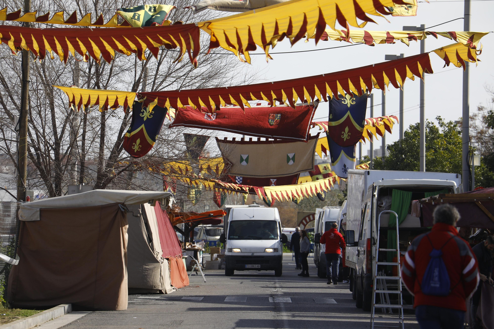 Así son los preparativos del Mercado Renacentista de Córdoba