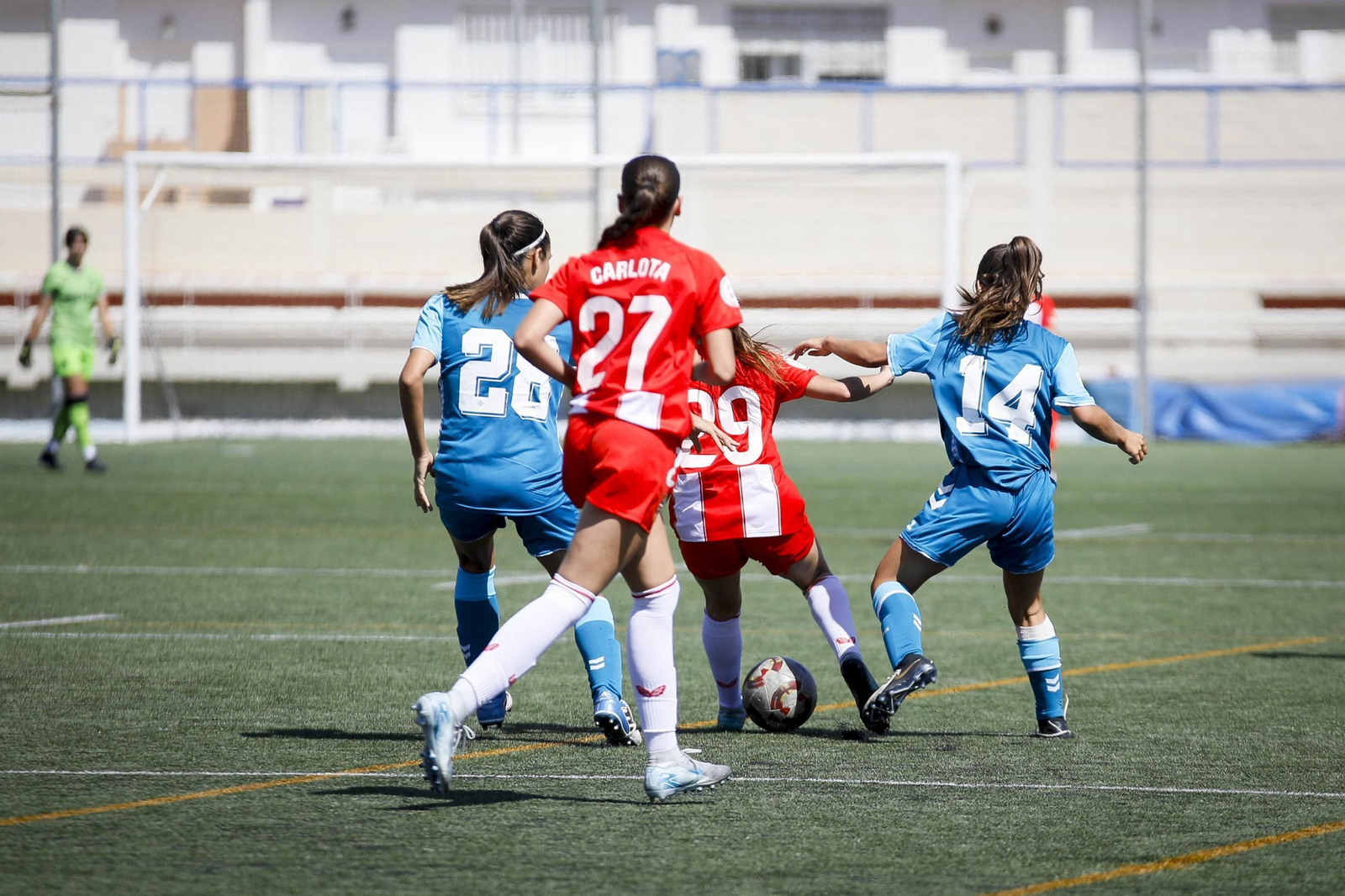 Las imágenes del partido de fútbol del Almería femenino contra el Betis B