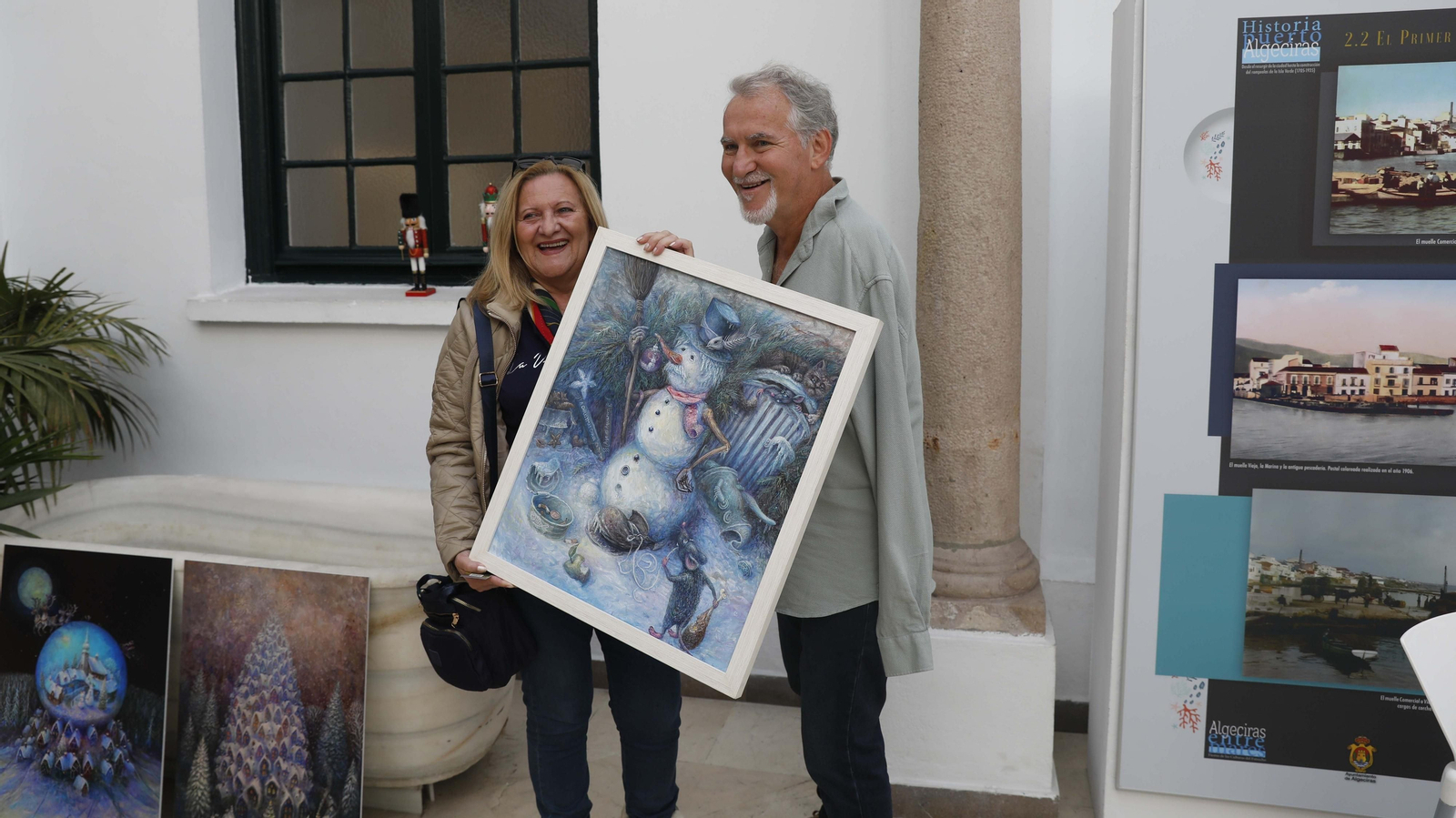 Las fotos del taller de pintura del artista Krzysztof Kosowski