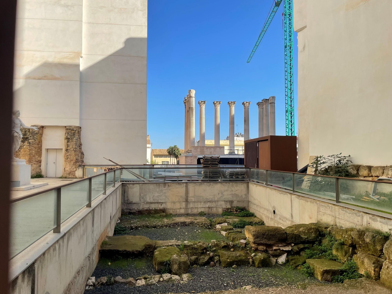 Las obras del Templo Romano de Córdoba afrontan su recta final