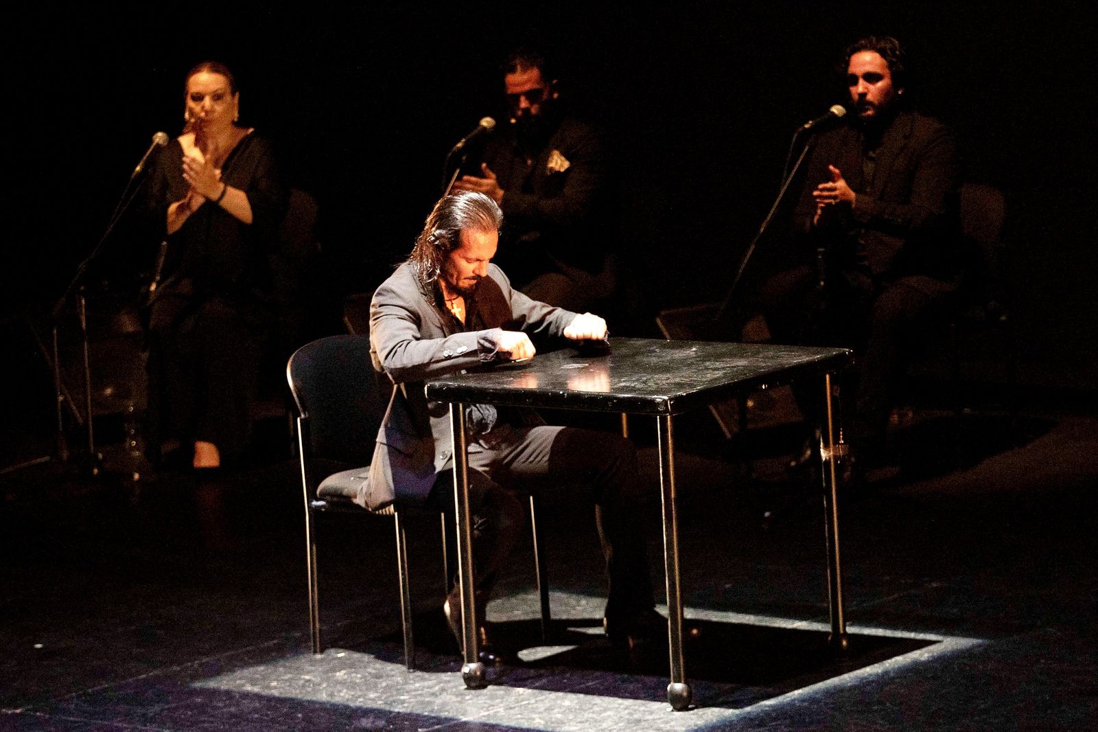 Farruquito durante la presentación de ‘Íntimo’ en el Maestro Padilla.