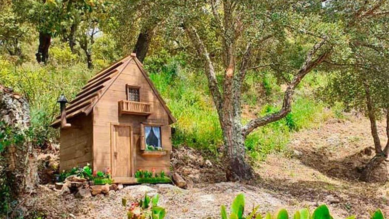 Casa de madera de 'Los tres cerditos' en Jabugo