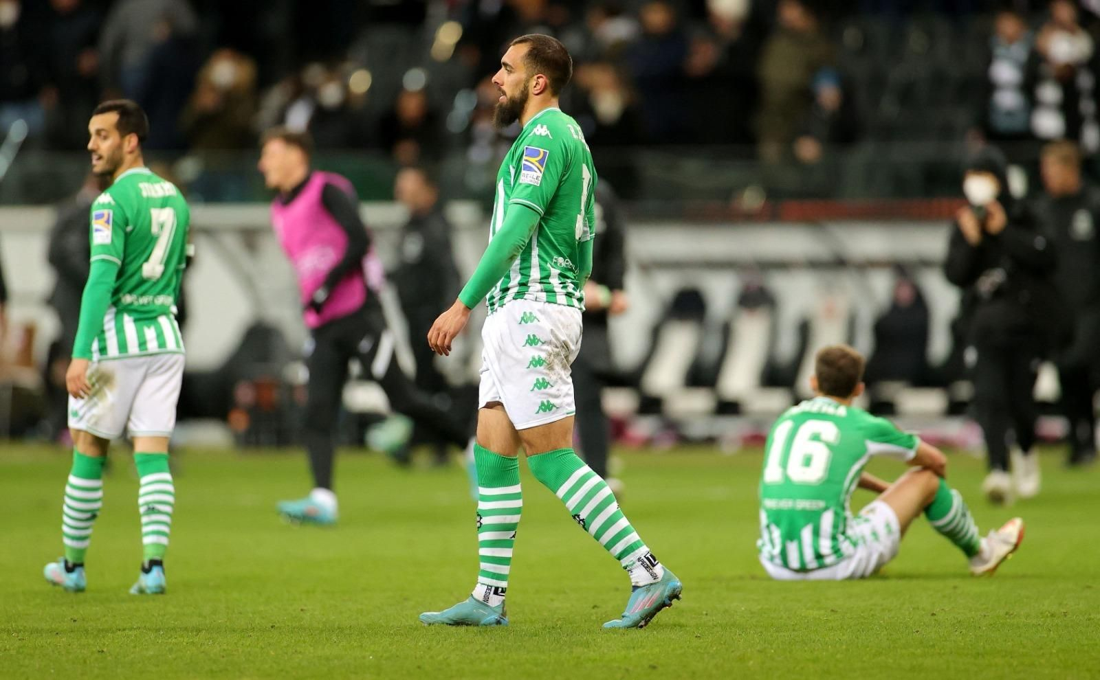 Borja Iglesias, decepcionado tras el final.
