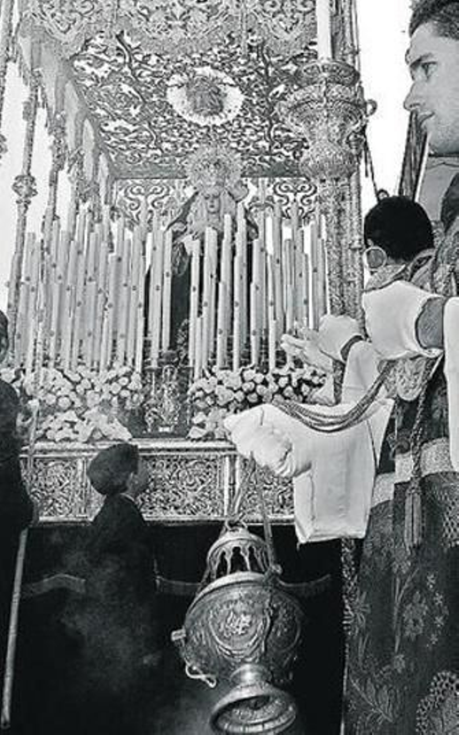 El paso de palio de Madre de Dios del Patrocinio.