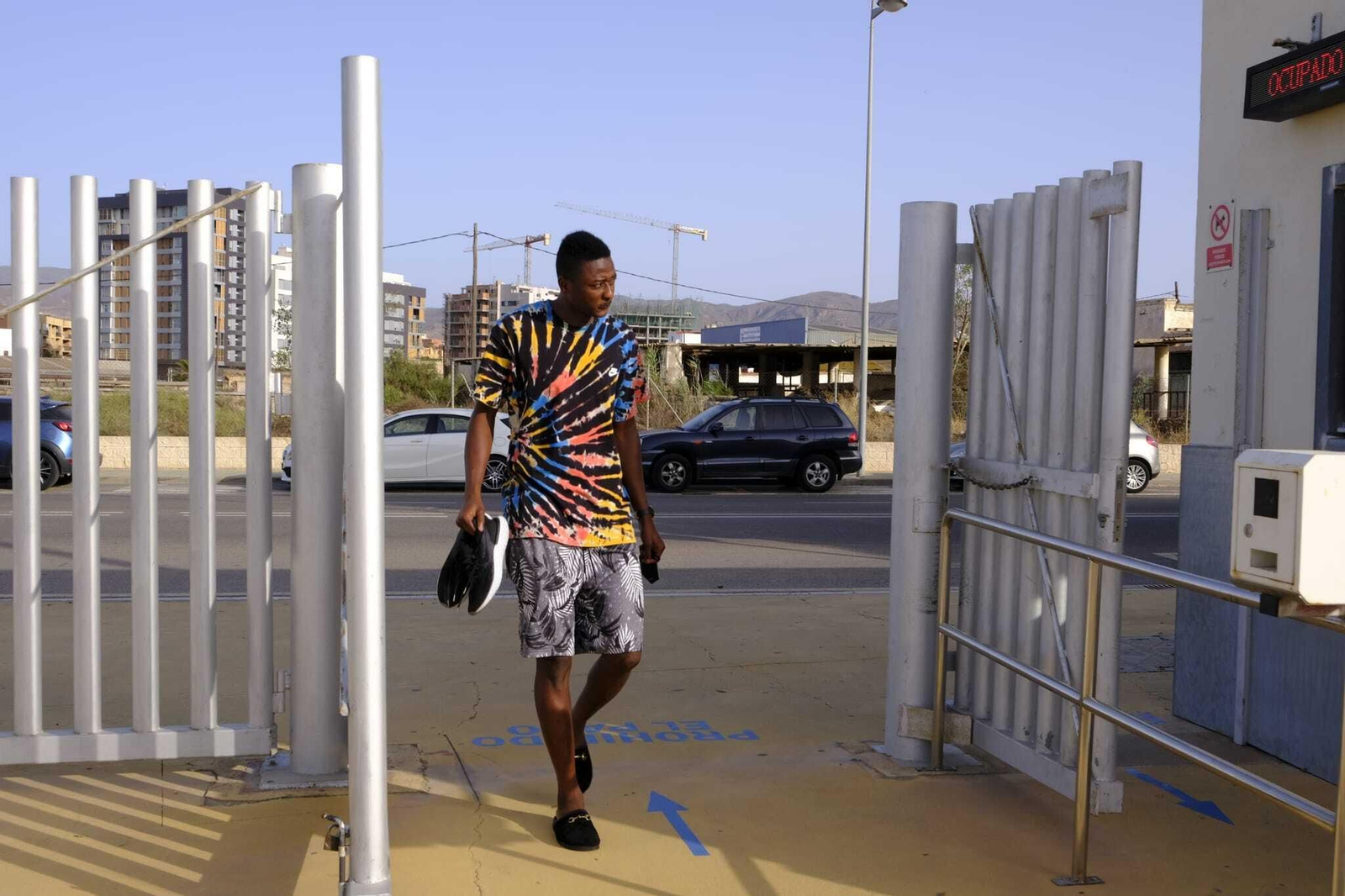 Sadiq llegando al Estadio/Javier Alonso