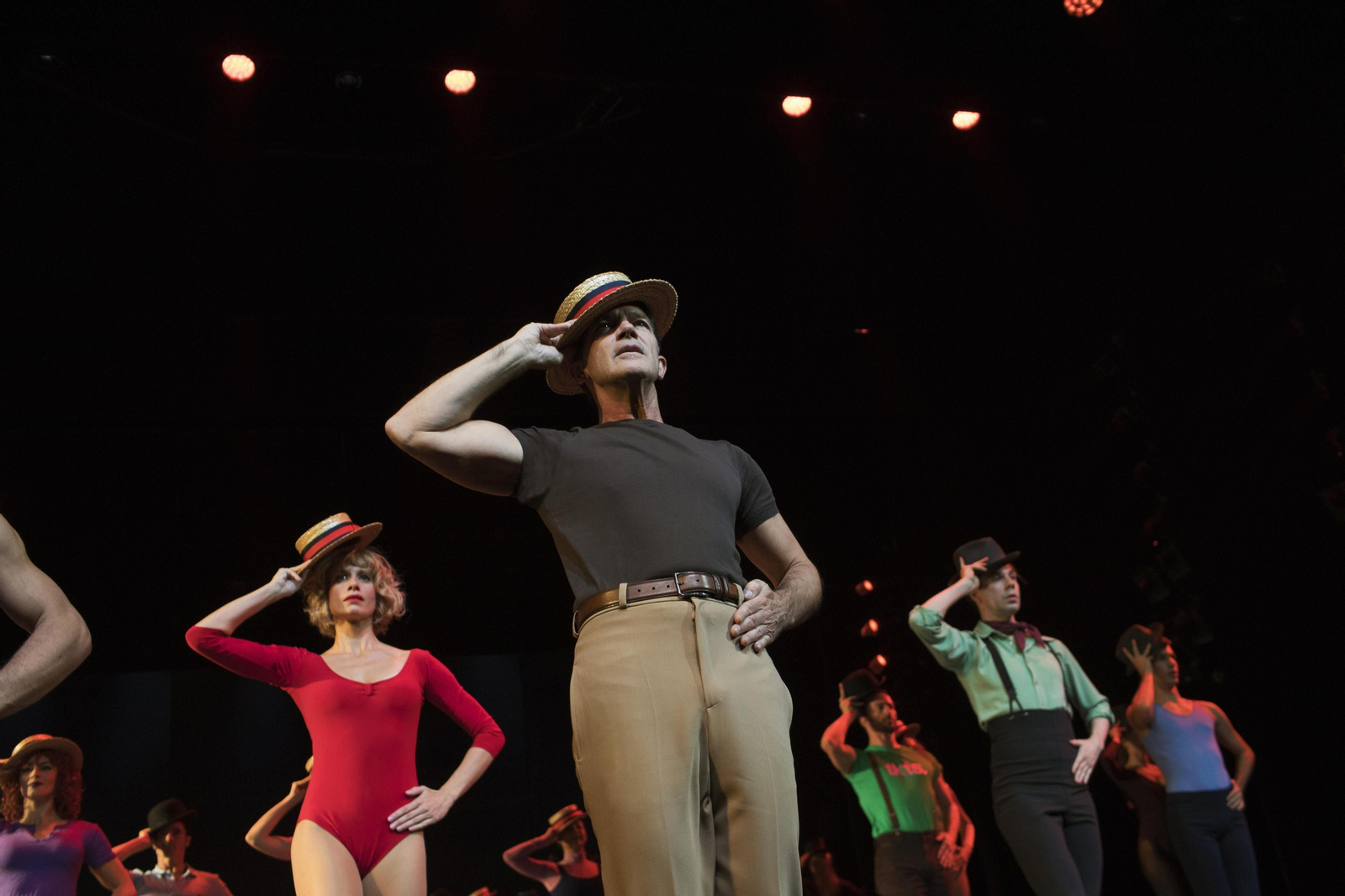 Antonio Banderas, en una representación de 'A Chorus Line'.