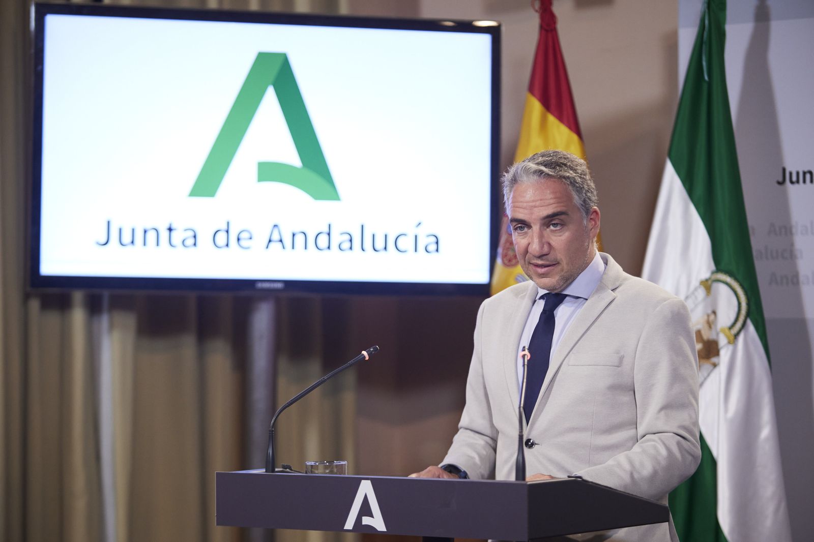 El portavoz del Gobierno andaluz, Elías Bendodo.