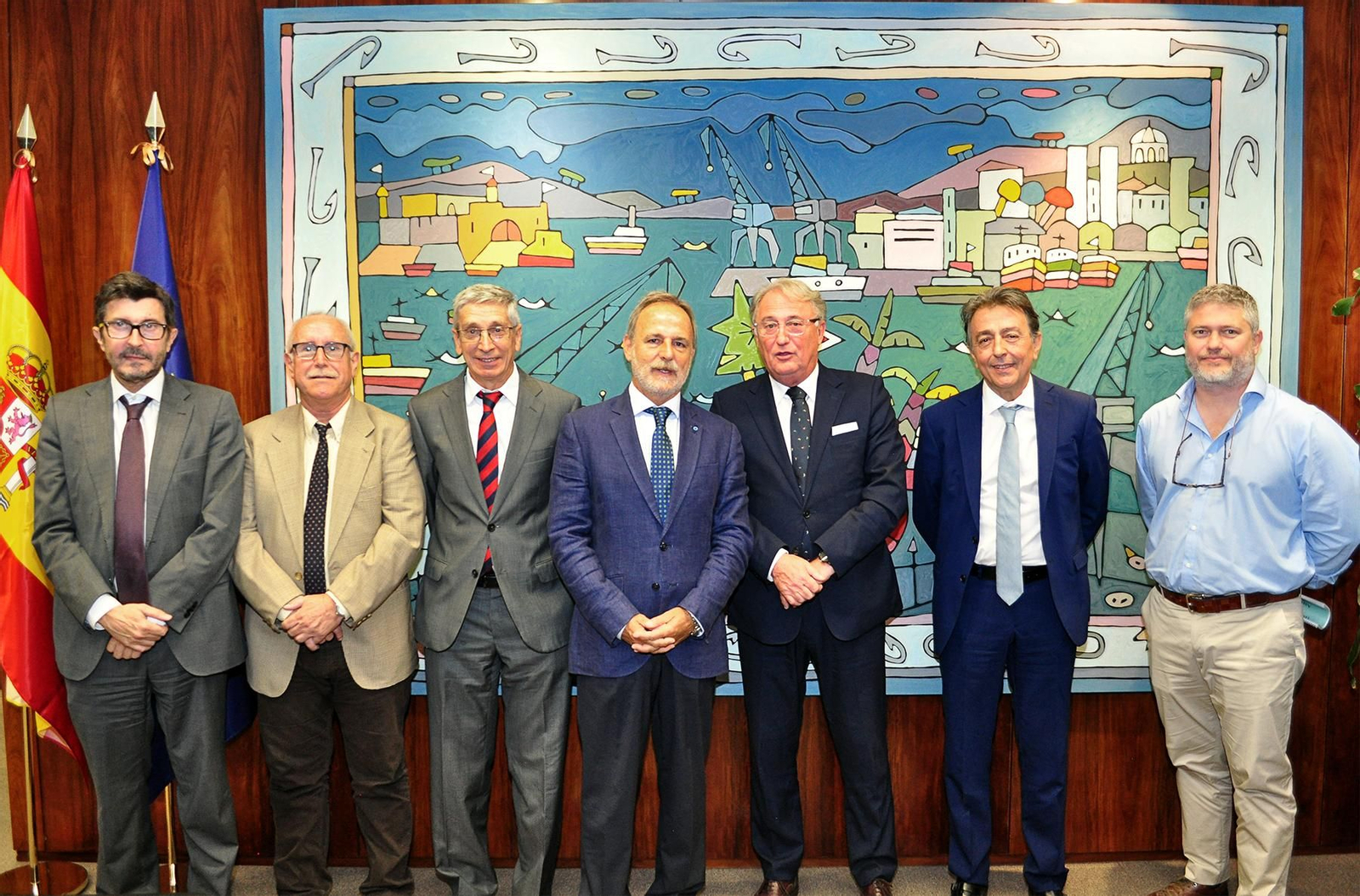 Jesús Caicedo, junto presidente de Puertos del Estado, Salvador de la Encina.