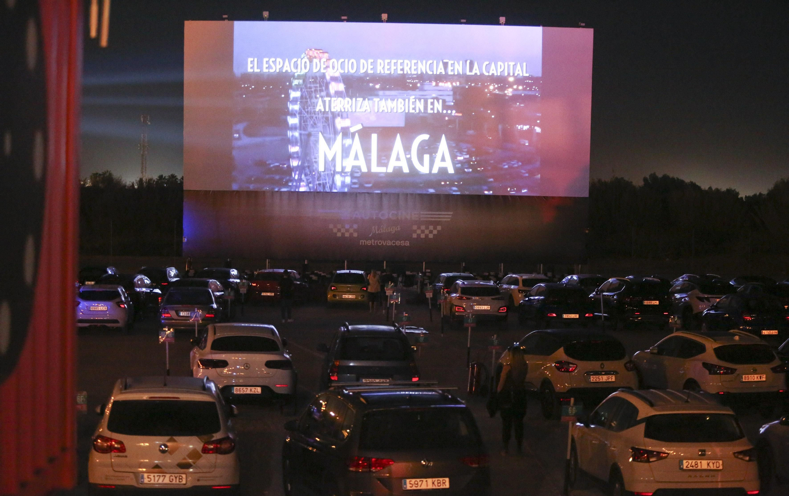 El Autocine Málaga Metrovacesa, en fotos