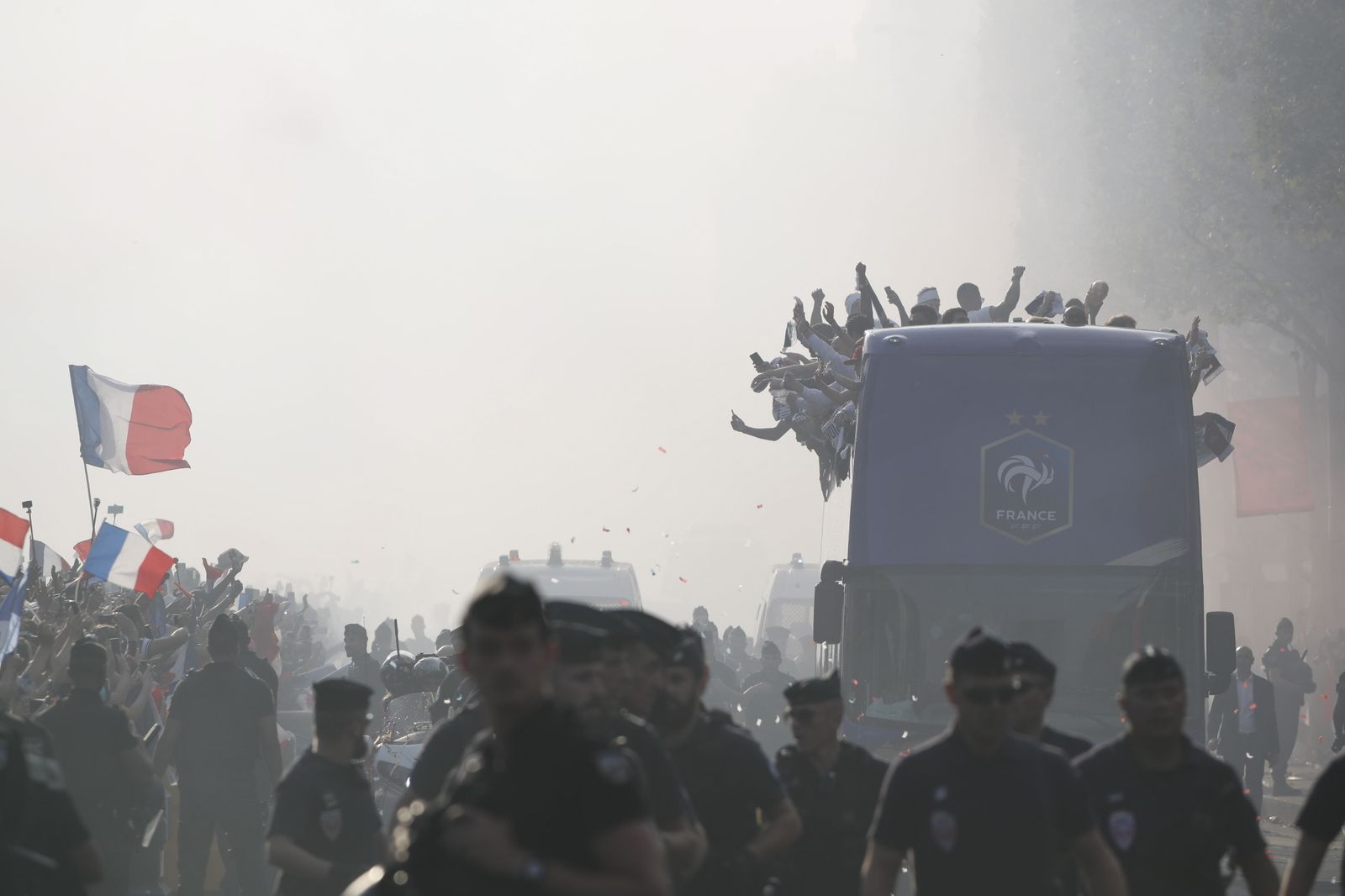Francia celebra el triunfo de su selección en el Mundial