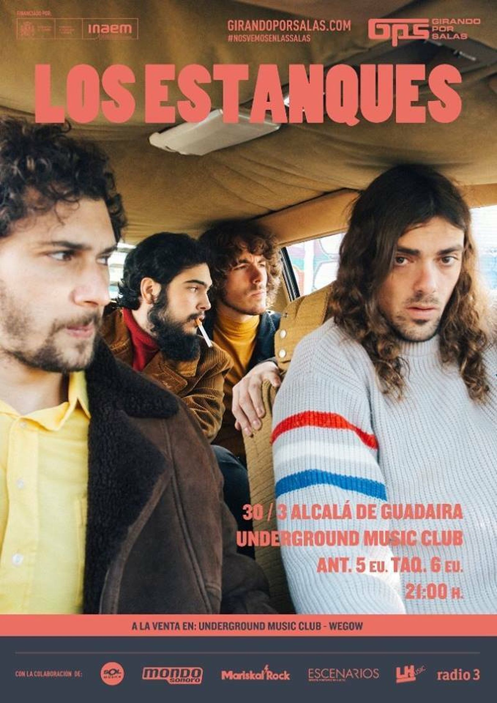 El concierto tendrá lugar en la sala Underground music club,