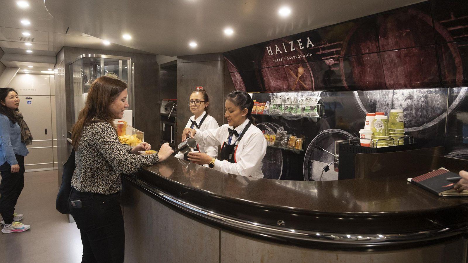 La cafetería Haizea, la marca propia de la compañía.