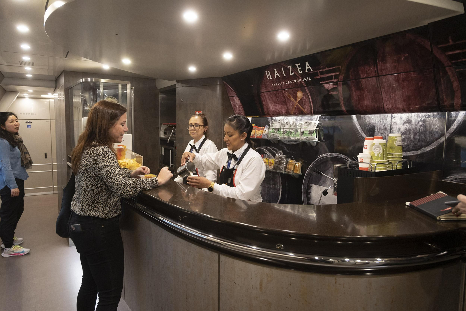 La cafetería Haizea, la marca propia de la compañía.