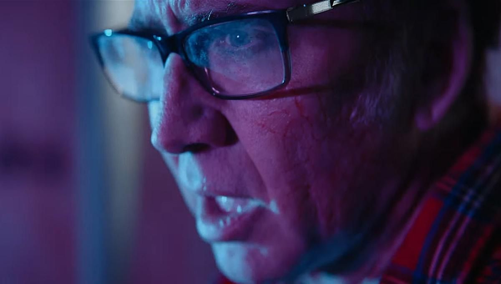 Nicolas Cage en una imagen de 'Color out of space'.